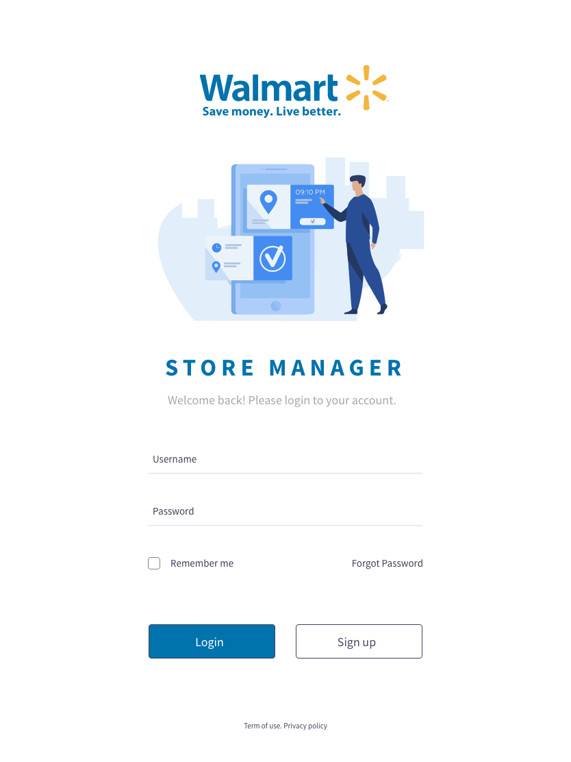 Walmart Manage Store final screen 1